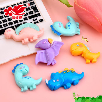 Creative Cartoon Small Dinosaur Resin Accessories Children's Cream Glue DIY Mobile Phone Case Refrigerator Sticker Hairpin Haircord Accessories