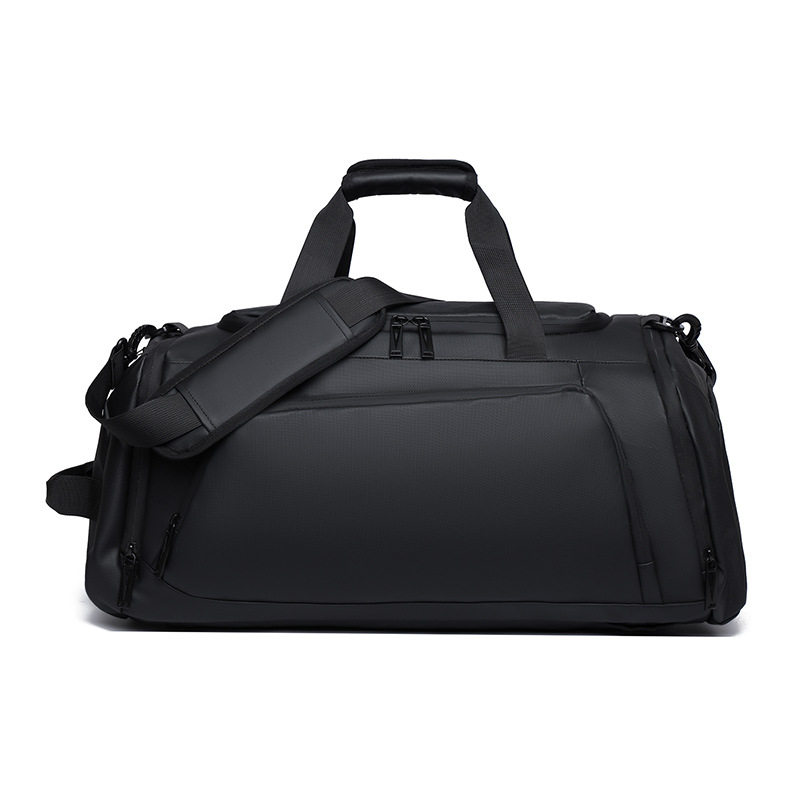 Cross-Border Wear-Resistant Travel Bag, High-End Sports Fitness Bag, Men's Wet and Dry Separation Shoulder Portable Luggage Bag with Shoe Compartment