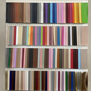 0.7mm thick imitation cotton velvet bottom imitation leather fine sheep Nappa plain PU leather fabric artificial leather leather