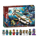 Совместим с конструктором Lego Phantom Ninja 71756 Underwater Destiny Reward, собранным из конструкционных блоков, игрушка для трансграничного взрыва