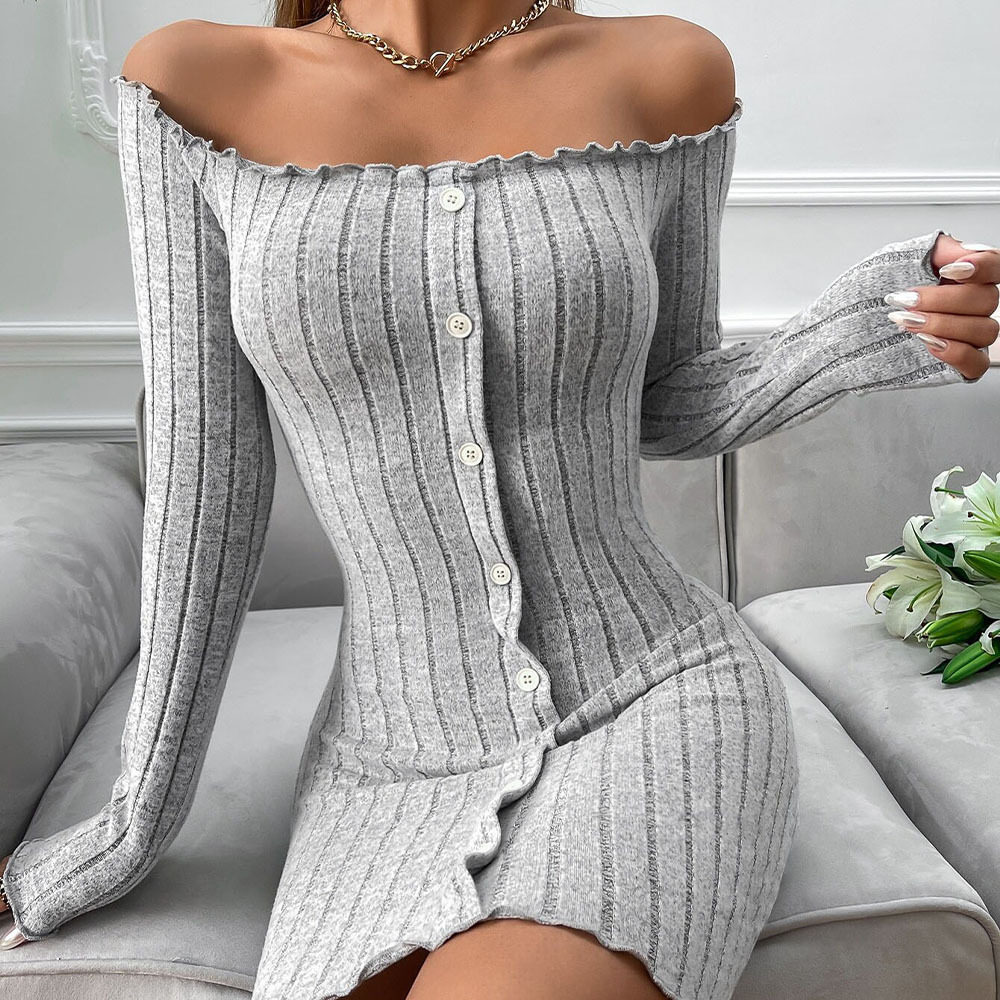 Off Shoulder Bodycon Dress High Waist Short Length Beach Vacation Style Wholesale Available fast shipping