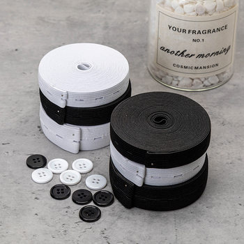 2.0 Wide Elastic Elastic Band Storage Adjustment Belt Thickeneded and Widened Belt Rubber Band Buckle Trouser Waistband Button Buckle