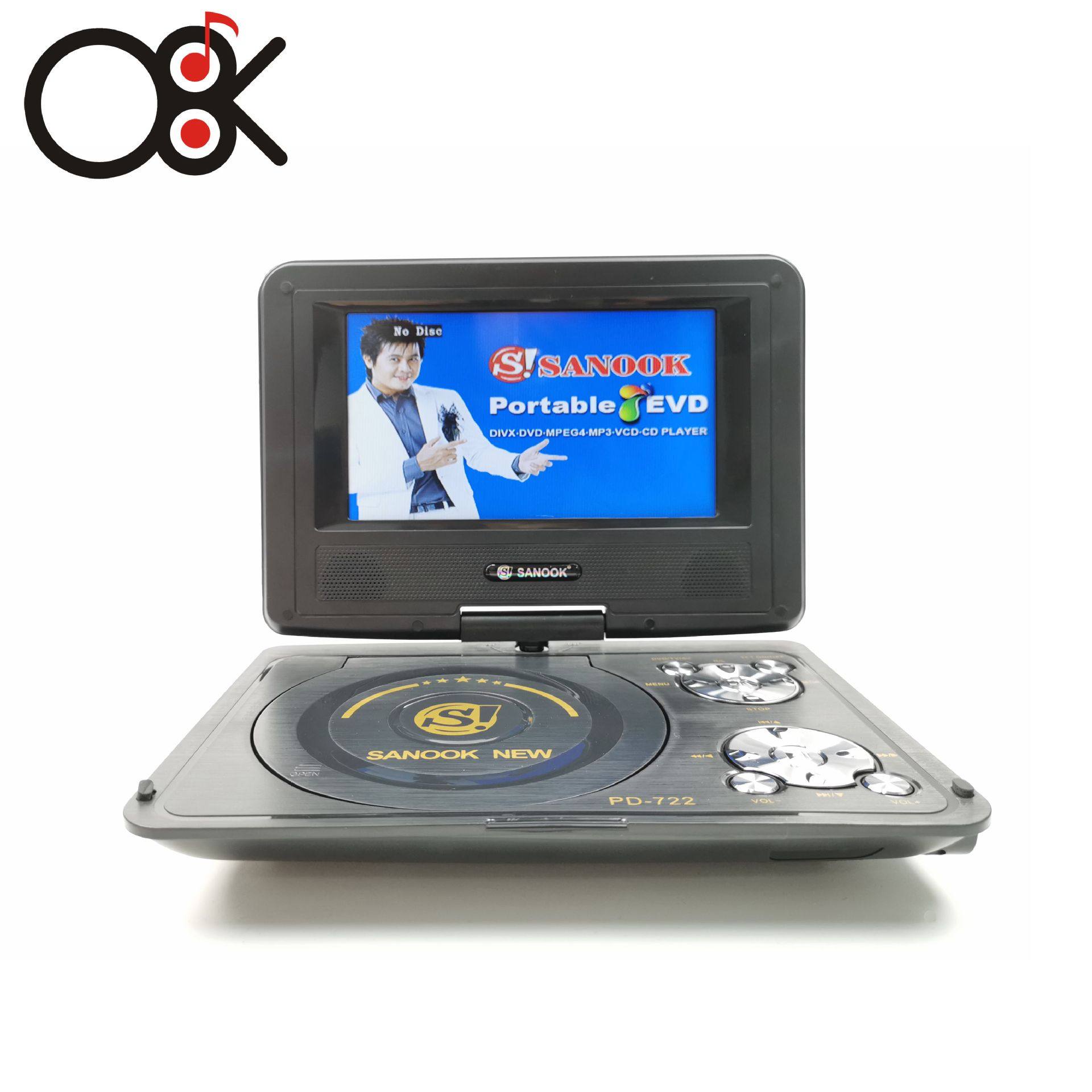 Cross-border dedicated mobile DVD HD screen portable CD player Video player O8K-722