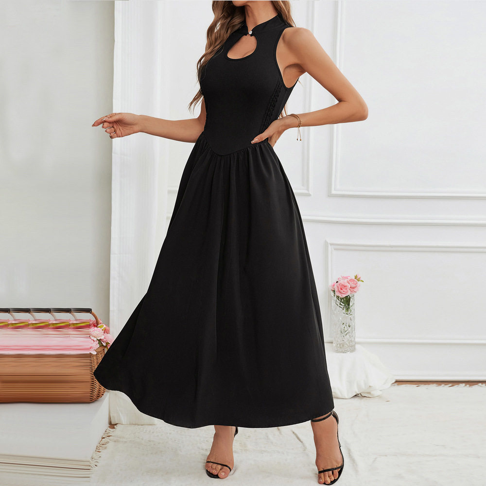 Summer Womens Dress Sexy Sleeveless High Neck Chinese Style Elegant Design Perfect for Parties and Events
