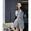 Mom's Casual Sports Suit Women's Autumn New Ladylike Style Fashionable Waist Shorts Two-Piece Set