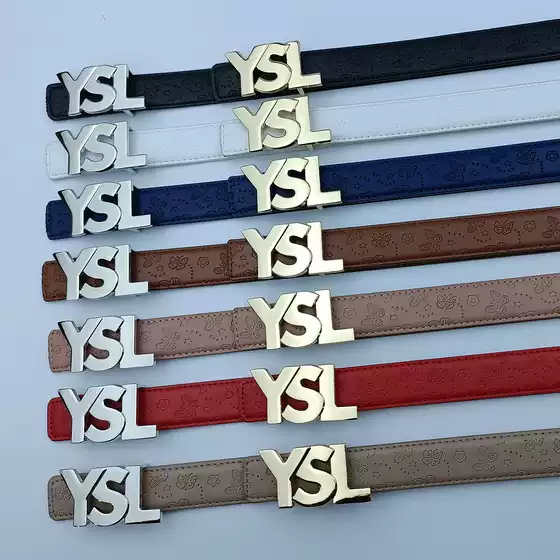 Belt Yangshulin Smooth Buckle Belt Casual Versatile Dress Same Style Trendy Fashion Women's Jeans New Style