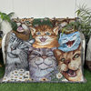 American Tapestry Cat Polyester Cotton Blanket European Style Home Decoration Fabric Washable Thickeneded Tapestry