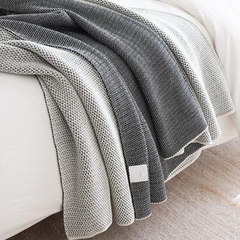 Knitted wool air-conditioning sofa blanket model room sofa decoration leisure blanket new Nordic simple wind cross-border