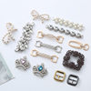 metal shoe buckle shoe material hardware shoe accessories cartoon alloy accessories diy shoe clip pearl bow shoe buckle accessories