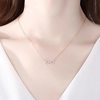 European and American-style Cross-border Simple Lucky 8-character Necklace Accessories Women's Fashion All-match Personality Design High-grade Clavicle Chain