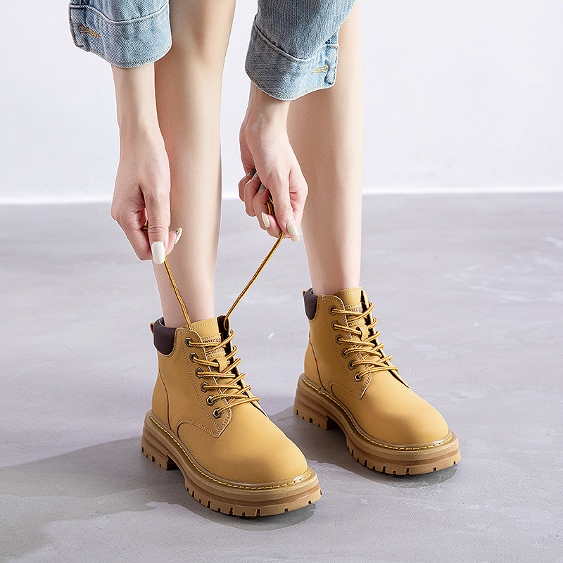 (Mới) Mã K3428 Giá 1810K: Boot Cổ Thấp Nữ Wetdi Kẻ Caro Hàng Mùa Xuân Thu Đông Kẻ Caro Đế Cao Giày Dép Nữ Chất Liệu G05 Sản Phẩm Mới, (Miễn Phí Vận Chuyển Toàn Quốc).