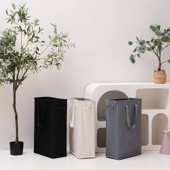 Yoga Mat Storage Basket Fabric Folding Storage Laundry Basket Dirty Clothes Basket Oxford Cloth Storage Box Household Portable Bucket