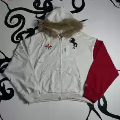 Cross-Border New Year European and American High Street Fashion Fur Collar Embroidered Hooded Sweatshirt Unisex Casual Jacket