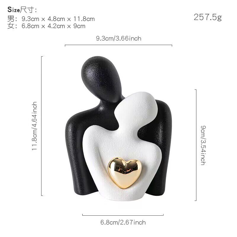 简尔美手作陶瓷婚书艺术摆件新婚纪念永久收藏礼物创意家居装饰品