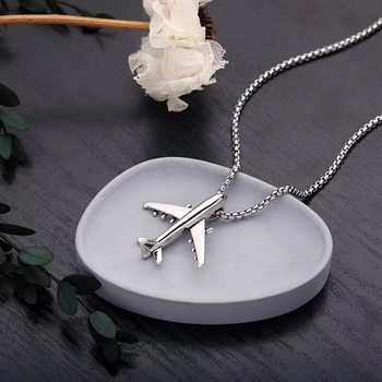 Children's Necklace Boy Personality Hip Hop Aircraft hiphop All-match Student Pendant Trend Women Fashion Jewelry Wholesale