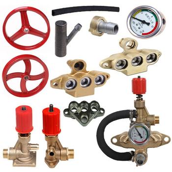 High-Pressure Car Washing Machine Water Pump Air Chamber 55/58 Black Cat Cleaning Machine 40 Copper Pump Head Iron Pump Body Assembly Accessories