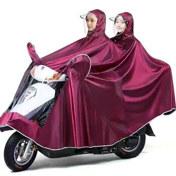 Electric Car Motorcycle Raincoat Thickened Long Explosion-proof Adult Full-body Rainstorm-proof Battery Car Riding Poncho