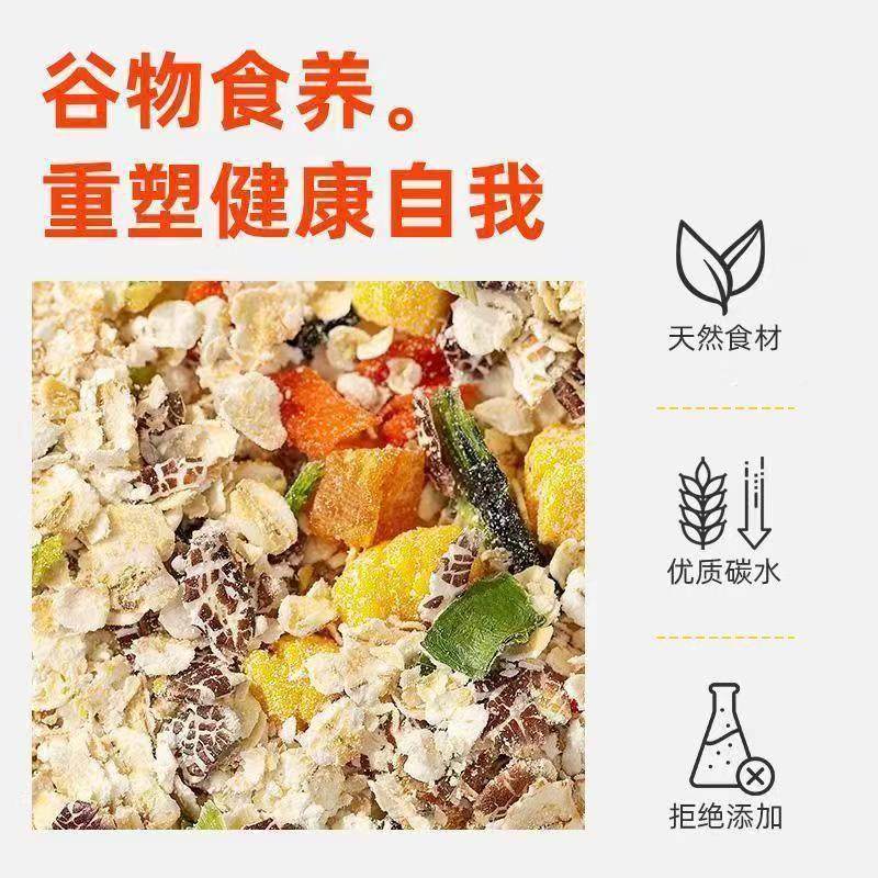 Chia Seed Vegetable Oatmeal Ready-To-Eat Oatmeal Morning and Evening Nutritious Meal Replacement High Dietary Fiber No-Cook Instant Brew in Stock