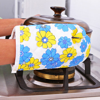 Household Kitchen Heat Insulation Gloves Microwave Oven Gloves Thickened High Temperature and Heat-resistant Anti-scalding Oven Baking Protective suit