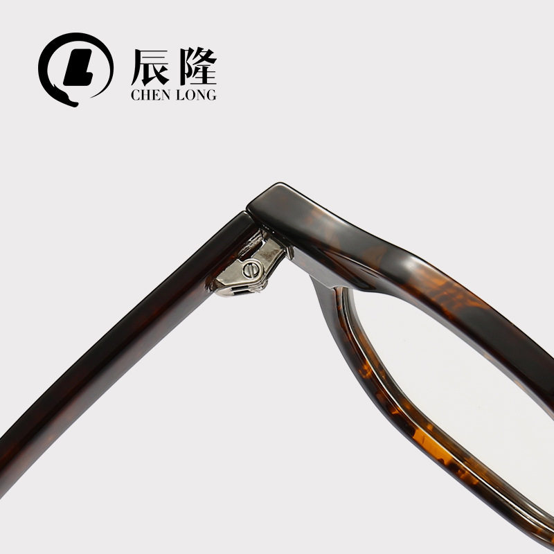 Retro Niche Texturistic Plate Glasses Frame 8618 Polygonal Artistic Thick Frame Myopia Anti-Blue Light Glasses Frame