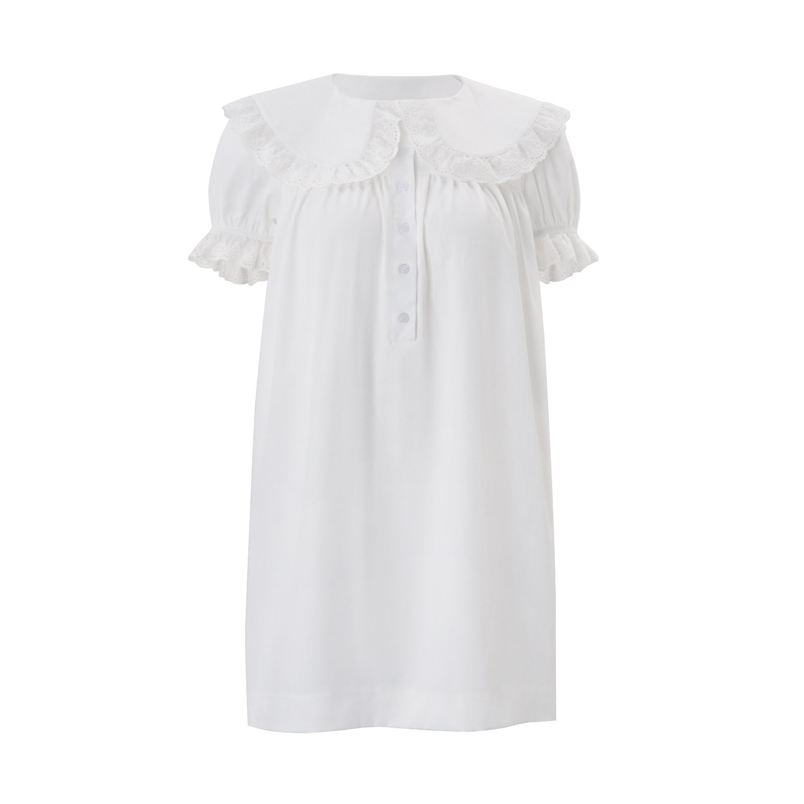Summer Womens Dress Elegant Fit Versatile Style Puff Sleeves Ruffle Hem Casual or Party Wear Wholesale Available