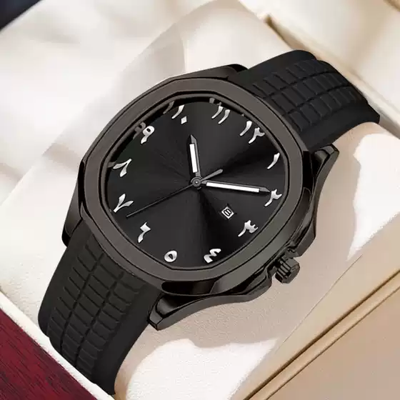 Foreign trade hot sale classic AP Baida grenade silicone strap waterproof quartz watch Arabic word sports watch wholesale