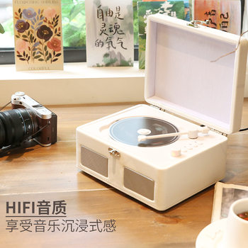 Cross-border CD Player Retro Bluetooth Multi-function U Disk TF Memory Sound Quality Portable CD Player Mini Gift