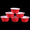 20 disposable bowls red household banquet bowl chopsticks suit wedding wedding rice bowl round plastic bowl high temperature resistant