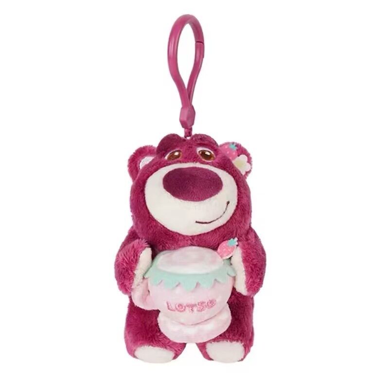 正版迪士尼草莓熊挂件史迪仔公仔毛绒玩偶朱迪尼克钥匙扣背包挂饰