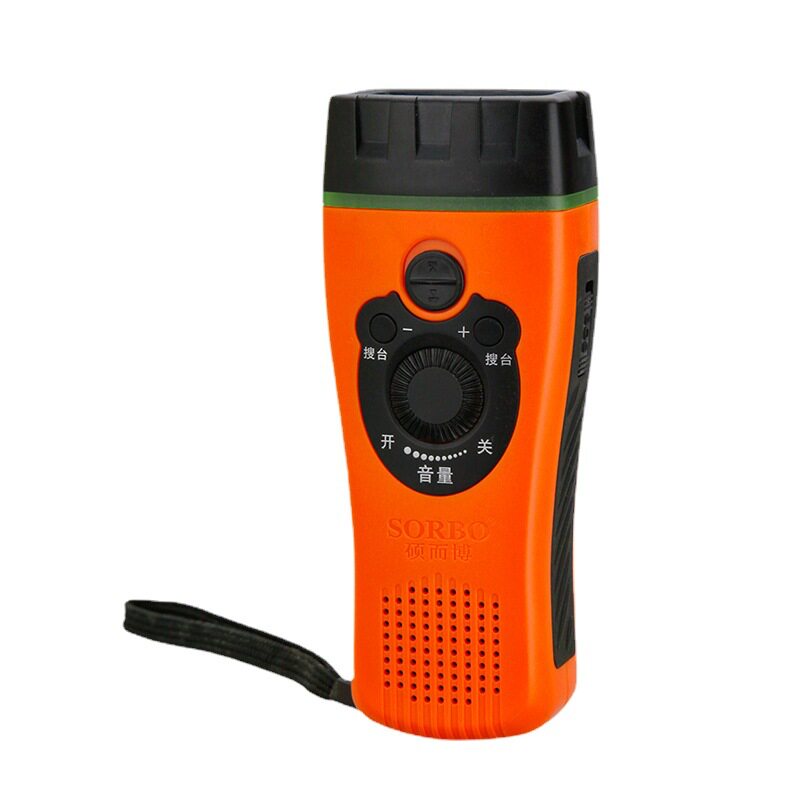 New hand power flashlight 3led flashlight earthquake emergency relief flashlight with radio FM in stock
