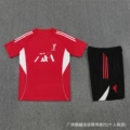 2526 short sleeve profit★Pu red