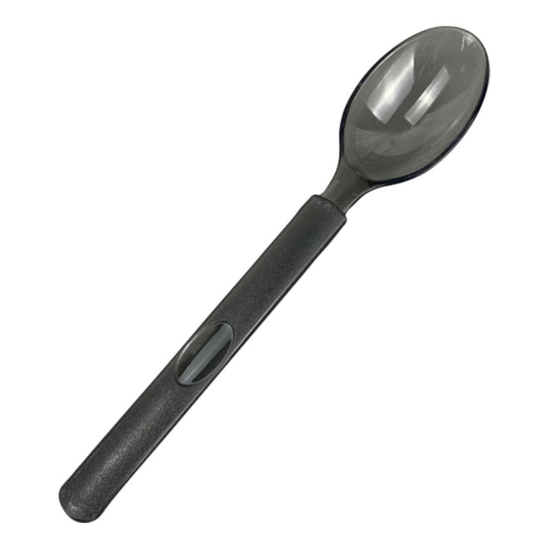 Wholesale disposable spoon thickened long handle plastic spoon tableware spoon high temperature resistant soup spoon dessert restaurant commercial upscale