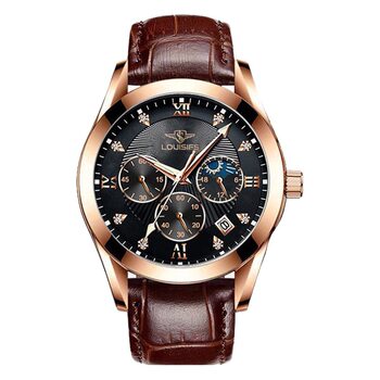 Louis Fans New Men's Watch Waterproof Luminous Calendar Korean Quartz Watch TikTok AliExpress