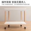Movable Sofa Side Table, Small Coffee Table, Simple Bedside Table, Pulley-Type Small Table Storage Rack with Roller Bedside Table