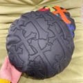 Round pillow black