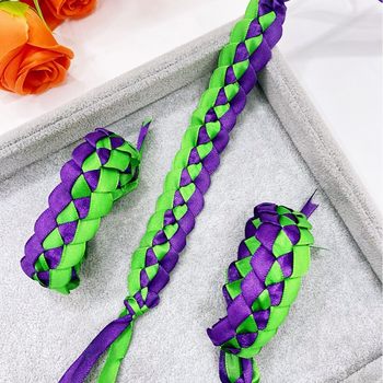 Fans Multi-color Ribbon Hand Rope Hand-woven Bracelet Activity Entry Identification Ribbon Wrist Strap Spot