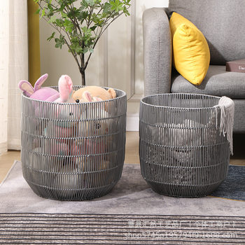 Light Luxury Household Dirty Clothes Basket Laundry Basket Hotel Homestay Bath Towel Clothes Storage Basket Bedroom Dirty Clothes Storage Basket