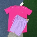 Crystal short sleeve pink+d218 purple