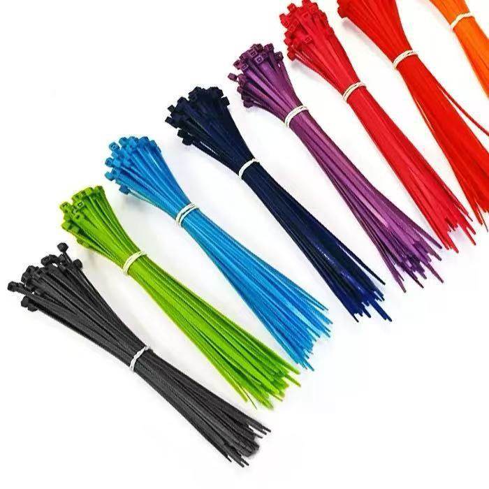 Factory in stock wholesale strong self-locking cable ties color cable ties cold-resistant straps available across the border