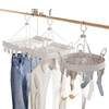 Multi-Clip Clothes Drying Rack for Home Use, Multifunctional Balcony Drying Rack for Socks, Underwear, and Panties, Mainland China