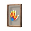 Cross-Border Handmade DIY Four-Slot and Five-Slot Acrylic Paint Family Handprint Photo Frame Couple Wooden Craft Gift Set
