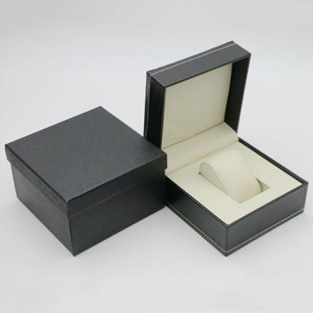 Pu Leather Watch Box Long Watch Box Bracelet Jewelry Jewelry Storage Packaging Display Box Single Rectangular Watch Box
