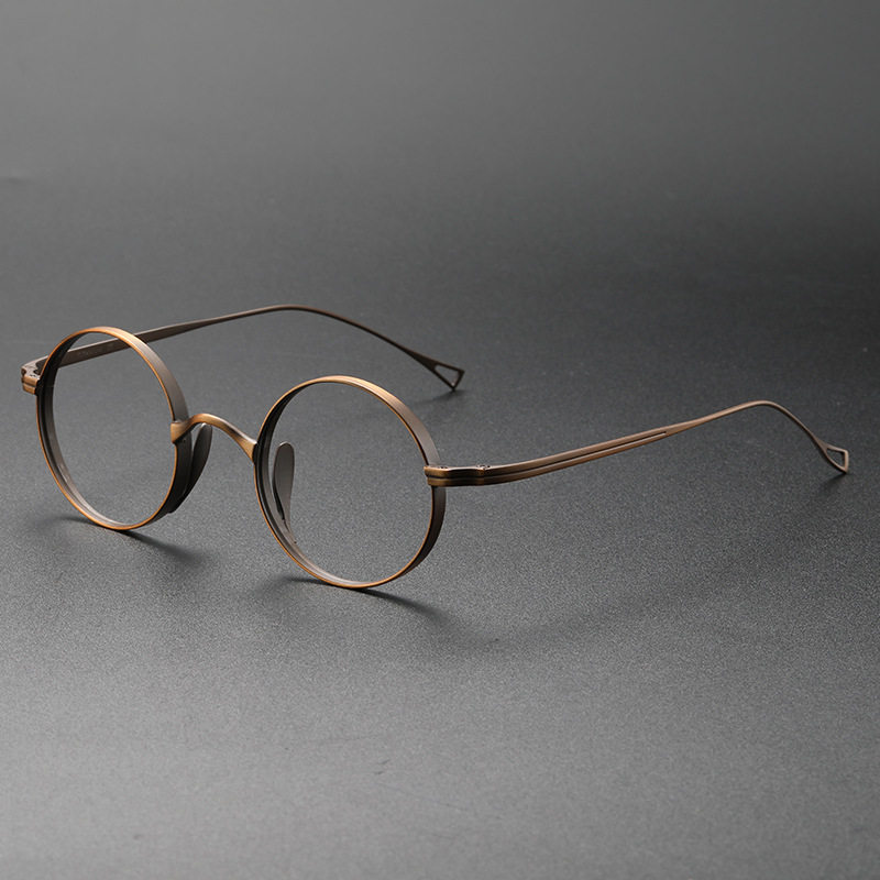 New Ten Thousand Years Turtle Same Style Japanese Style Titanium Frame Men and Women Korean Trend Pure Titanium Frame Anti-Blue Light Myopia Mirror 10518