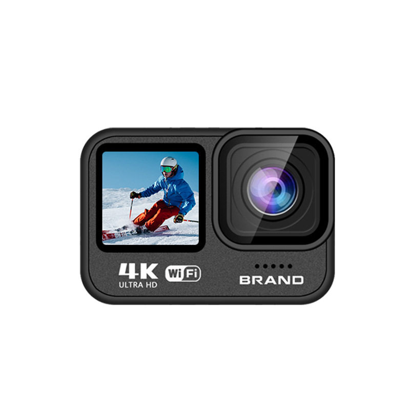 4K Anti-Shake Waterproof Camera Wide-Angle Wifi Dual-Screen Sports Outdoor Skiing and Diving Underwater Camera Cross-Border Hot Sale