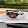 Black frame with brown lenses