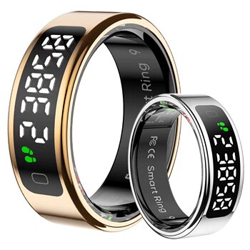 Cross-border explosions R11 with screen display ring gesture video wireless charging healthy heart rate blood oxygen smart ring