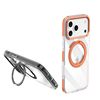 Suitable for Iphone17Promax Mobile Phone Case Two-Color Gear 360 Rotating Magnetic Stand Apple 16 Protective Cover