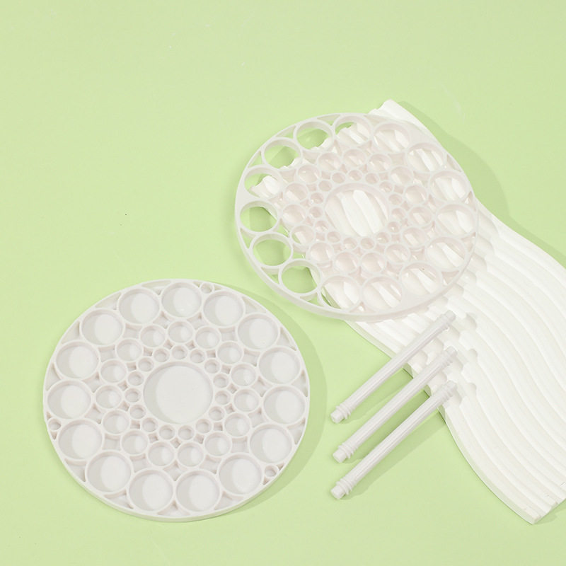 Desktop Cosmetic Rack Lipstick Cosmetic Brush Storage Dressing Table Finishing Storage Box Plastic Brush Holder Pen Holder