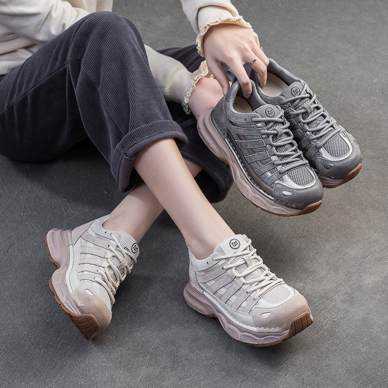 Giày Thể Thao Nữ Thoáng Khí Hàng Mùa Xuân Thu Đông