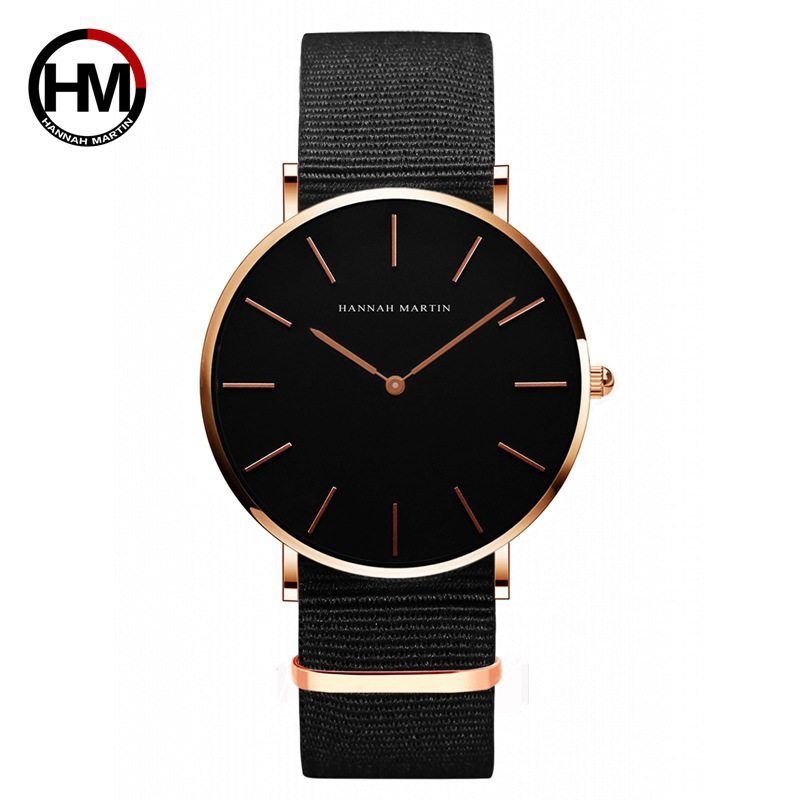 40mm Japanese movement waterproof belt watch men's casual cross-border new generation simple quartz watch wholesale